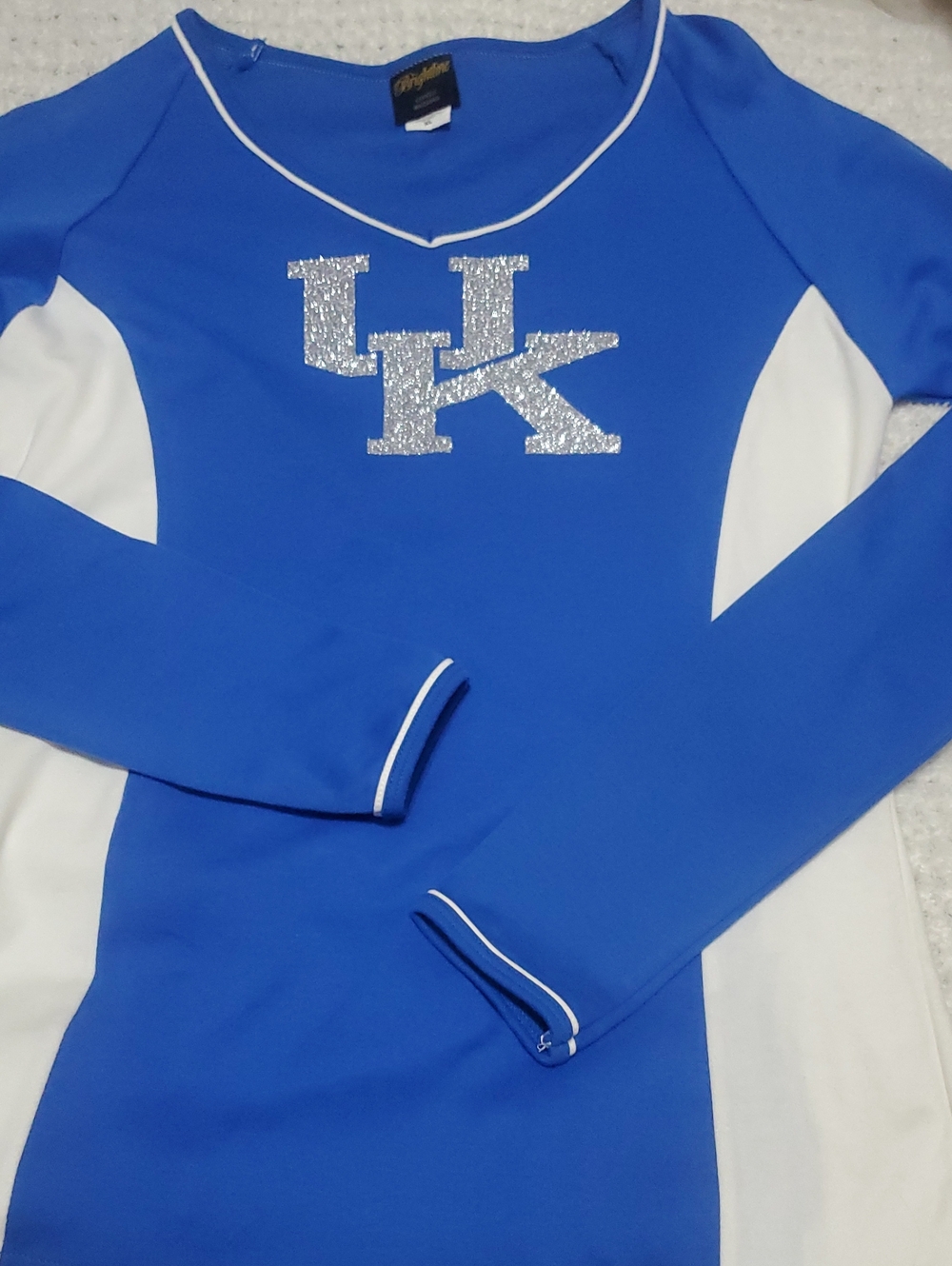 Blue & White Long Sleeve UK Logo Tee